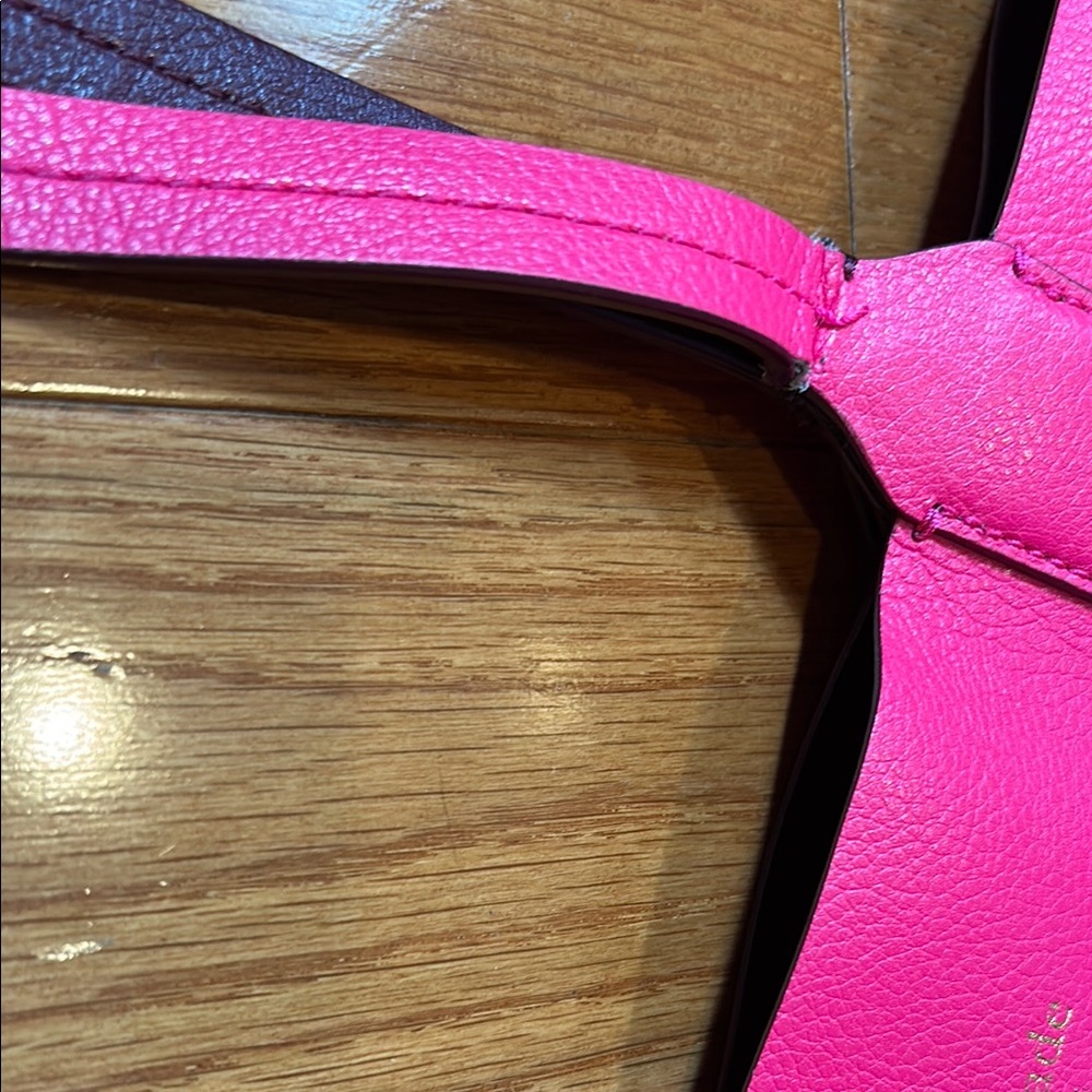 Kate Spade Maroon and Pink Tote Bag with Structured Design - Picture 7 of 14